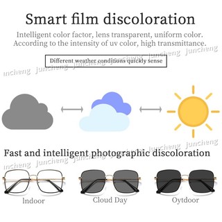 Kính Chống Bức Xạ Photochromic Sắc Thái Cho Người Phụ Nữ Chuyển Đổi Kính Mắt Máy Tính Kính Mắt Có Thể Thay Thế Ống Kính Quá Khổ Kính Mắt Khung Chuyển Tiếp Chống Ánh Sáng Xanh chói