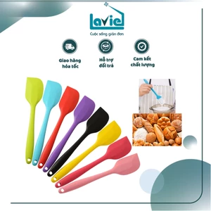 Spatula - phới dẹt trộn vét bột bằng silicon đúc nguyên khối 28CM