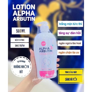 Dưỡng thể Lotion dưỡng trắng da Alpha Arbutin 500ml Thái Lan