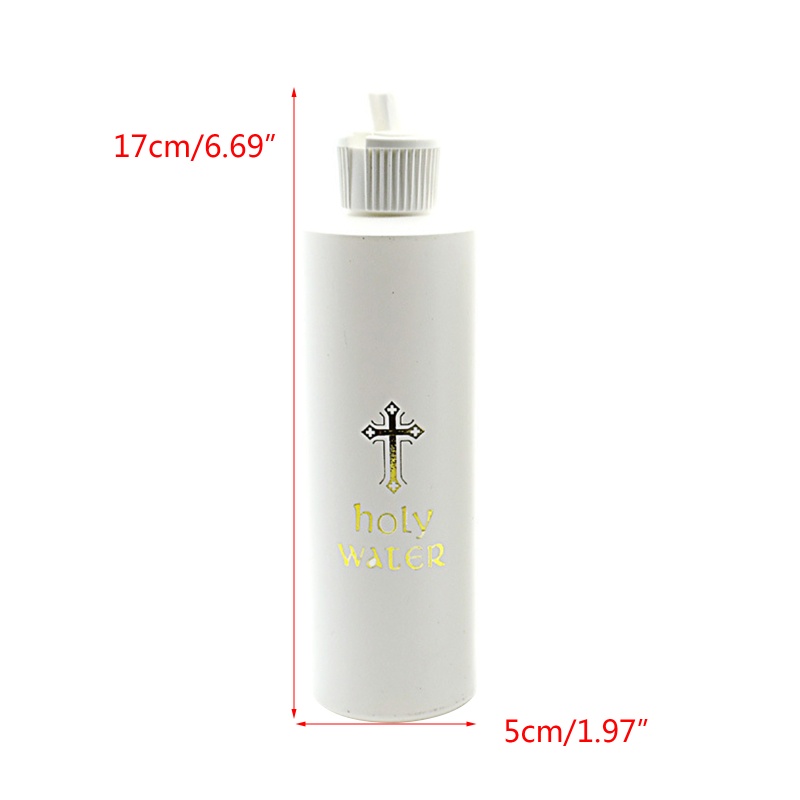 SHI 250ml Bình Nước Thánh Cơ Đốc Giáo Công Giáo Vàng Trống Cho Chữ Thập Giữ Hộp Đựng Có Thể Đổ Lại Cho Cơ Đốc Giáo E