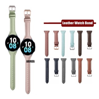Dây Đeo Bằng Da Thật Mỏng 20mm Cho Đồng Hồ Thông Minh Samsung Galaxy Watch 4 5 6 40mm 44mm / Watch4 Classic / Watch5 Pro