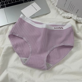 Quần Lót Cotton Lưng Vừa Màu Sắc Xinh Xắn Cho Nữ