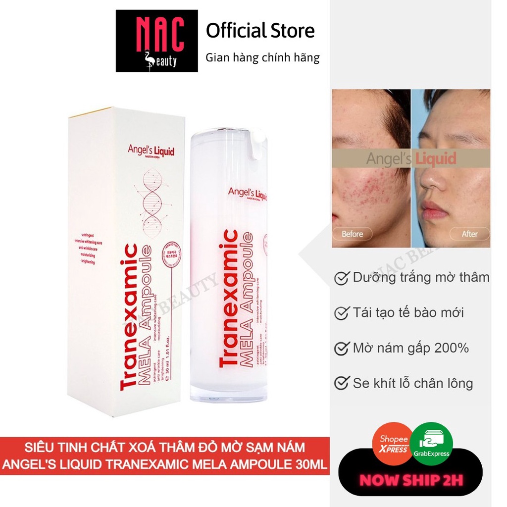Siêu Tinh Chất Xoá Thâm Đỏ Mờ Sạm Nám Angel's Liquid Tranexamic Mela