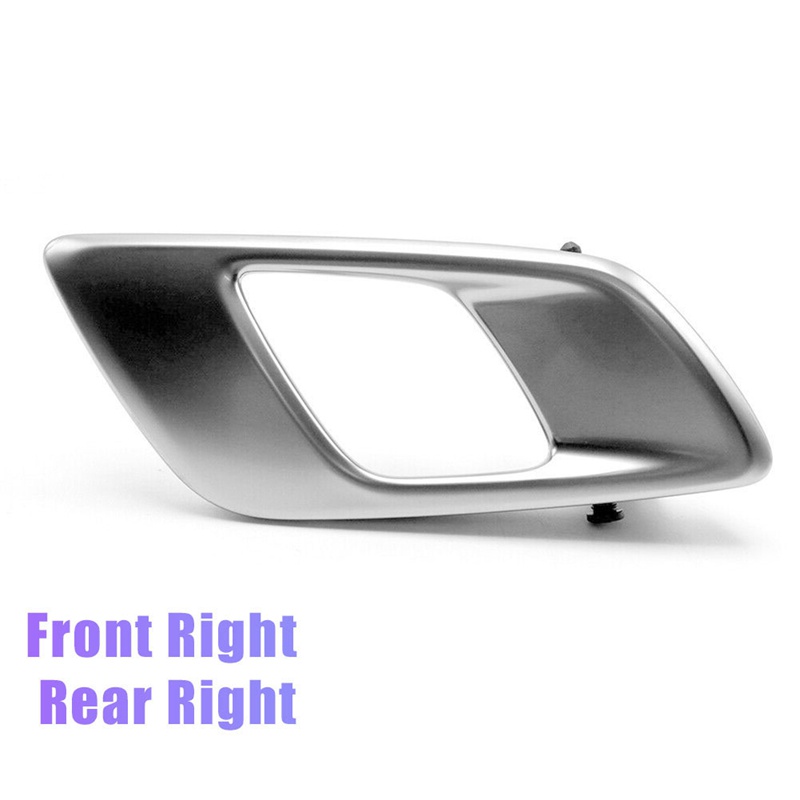 Tay Nắm Cửa Bên Trong Màu Xám Bạc Cho Ford Ranger 2012-2021 Everest 2015-2021 Mazda BT50 2012-2019
