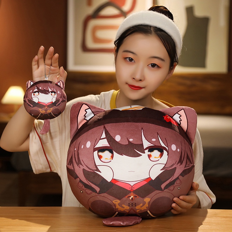 Genshin Tác Động Búp Bê Trowing Gối Anime Đệm Sang Trọng Đồ Chơi Kazuha Hutao Xiao Trang Trí Nhà Quà Tặng