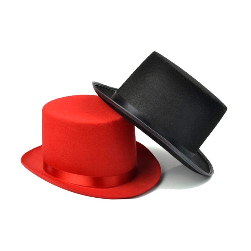 Children/Adult Sleek Felt  Hat Kid Fancy Dress Up Rave Party Hat Magician Hat
