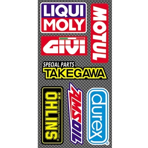 Set 8 Tem dán logo xe TAKEGAEWA siêu nét chính hãng decal không thấm nước công nghệ in MIMAKI NHẬT BẢN