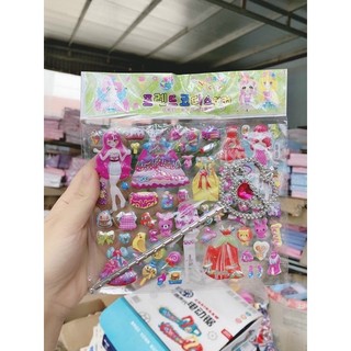 sét 2 vỉ  Sticker kèm gậy thần (2 vỉ)