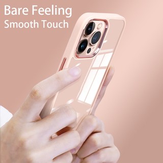 Ốp Điện Thoại Armor Cứng Viền Kim Loại Chống Sốc Màu Kẹo Trong Suốt Sang Trọng Cho iPhone 13 12 11 Pro Max X XR XS 7 8 Plus SE2