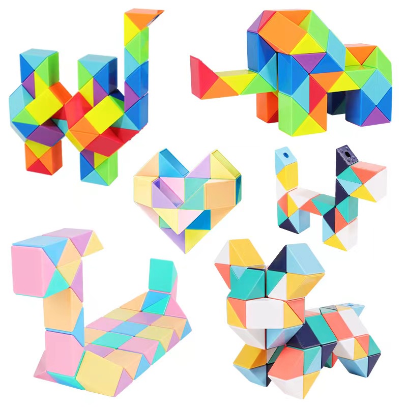 Đồ Chơi Khối Rubik 72 Màu Cầu Vồng Phát Triển Trí Não Cho Trẻ Em