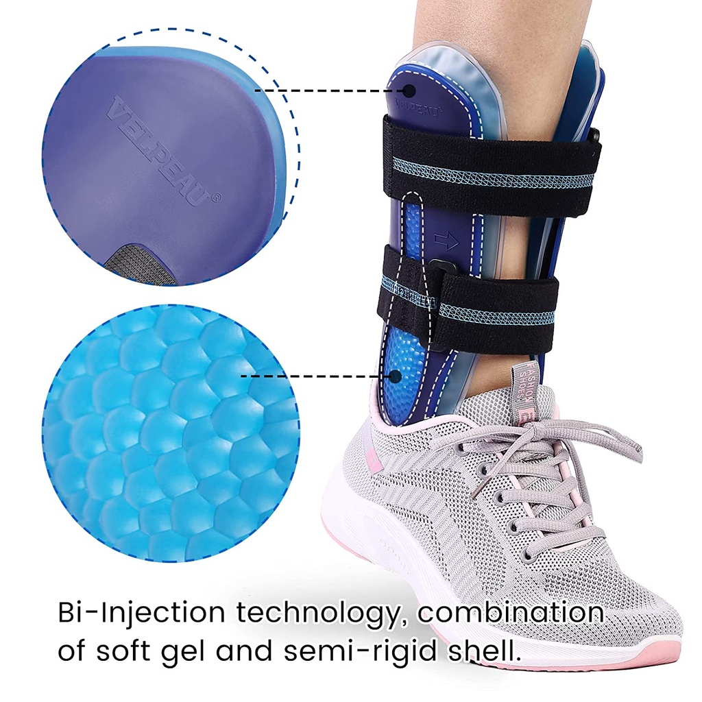 Ảnh Đai nẹp hỗ trợ mắt cá chân VELPEAU cố định đảo ngược được trái và phải cải thiện tổn thương gân chơi thể thao cho nam nữ 4