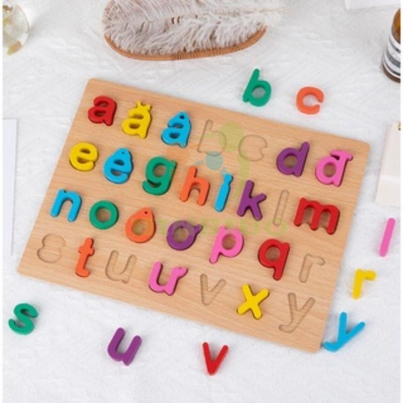 Bảng chữ cái tiếng việt, bảng chữ cái gỗ nổi chữ và số cho bé làm quen với chữ cái và số - Binbibo
