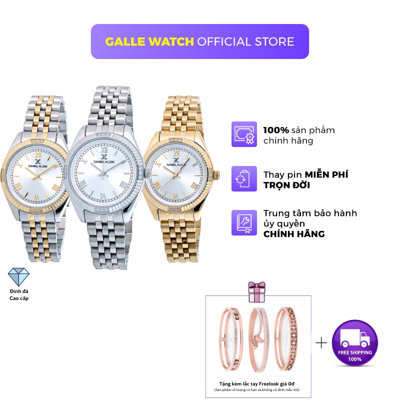Đồng hồ nữ Daniel Klein Watch mặt nhỏ đính đá kính