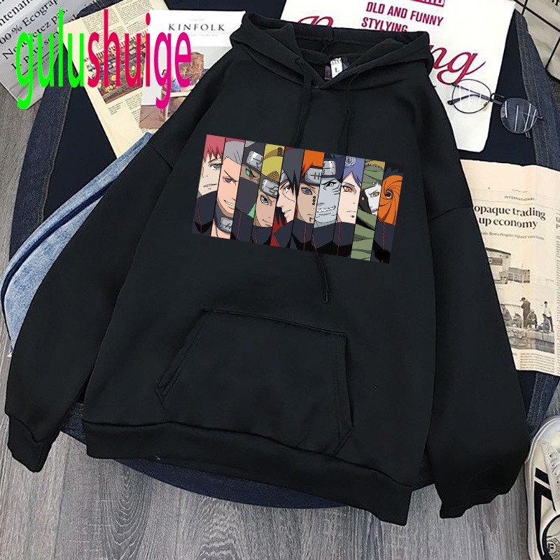 Áo Hoodie Unisex HappyFamily Họa Tiết NARUTO Chất Cotton 100 Cao Cấp-Màu Đen