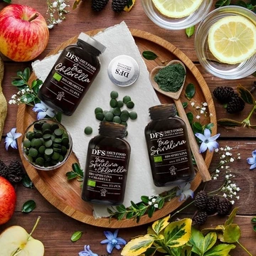 (Viên uống) Tảo xoắn Spirulina/ Tảo lục Chlorella/ Hỗn hợp viên uống tảo Spirulina Chlorella hữu cơ (375 viên) Diet Food