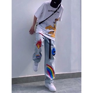 QUẦN BAGGY ỐNG RỘNG NAM NỮ -TAN-DÁNG SUÔNG PHONG CÁCH HÀN QUỐC -QJI-THỜI TRANG UNISEX