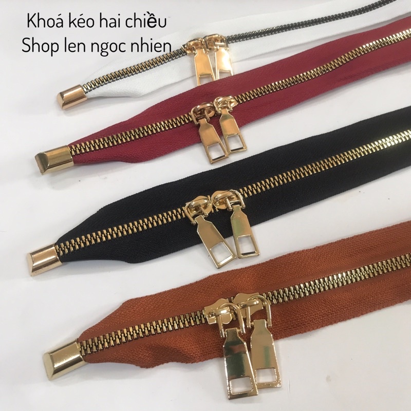 Khoá kéo 2 chiều làm túi xách,balo