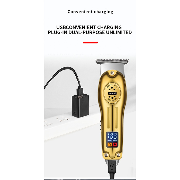 Ảnh Máy cạo râu Cắt Tóc Cạo Râu Chuyên Nghiệp Kemei 2