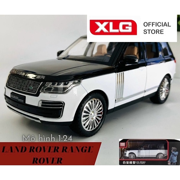 Ảnh Mô hình xe ô tô Range Rover 2022 cao cấp bằng hợp kim có đèn led âm thanh 3