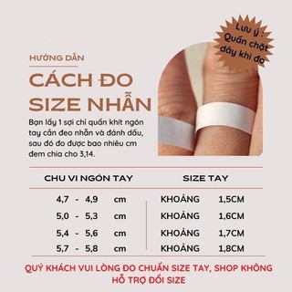 nhẫn 2 hàng đá , from thấp ôm tay cực thích , bạc 925 - jena sliver