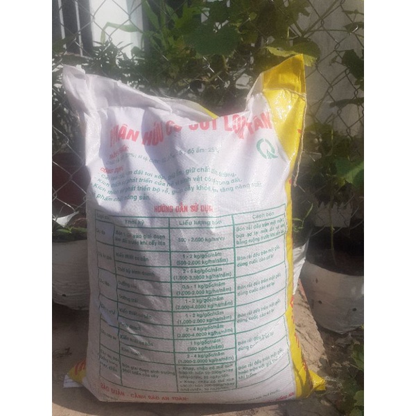 Bao 24-25kg Phân Hữu Cơ Cút Long Tân Cải Tạo Đất, Cung cấp Din.h dư.ỡng