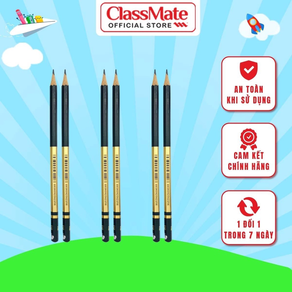 Bút Chì Gỗ Cao Cấp Fine Art HB CLASSMATE - 1 Chiếc - Nét Bút Mịn, Dùng Làm Họa Cụ Chuyên Nghiệp CL-PC900