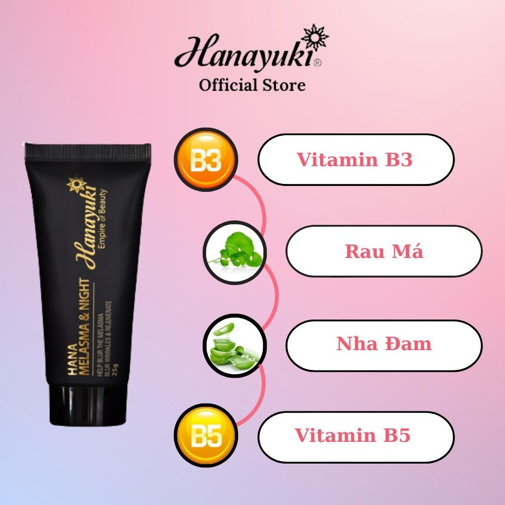 Ảnh Kem Nám Dưỡng Ẩm Da Mặt, Kem Dưỡng Trắng Da Mặt Hanayuki Chính Hãng 25g 2