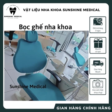 Bọc ghế nha khoa,ghế làm răng Chất liệu Vải 2 lớp co giãn tốt dễ Vệ sinh,Bảo Vệ bề mặt ghế hiệu quả