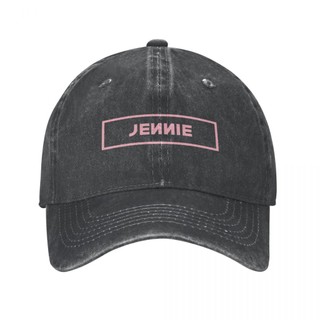 BLACKPINK Jennie Người Lớn Rửa Mũ Cao Bồi 100% Cotton Cong Vành Mũ Chống Nắng Đơn Giản Thường Ngày Phù Hợp Với Unisex Mũ Bóng Chày Có Thể Điều Chỉnh Nam Nữ Mũ Cũ