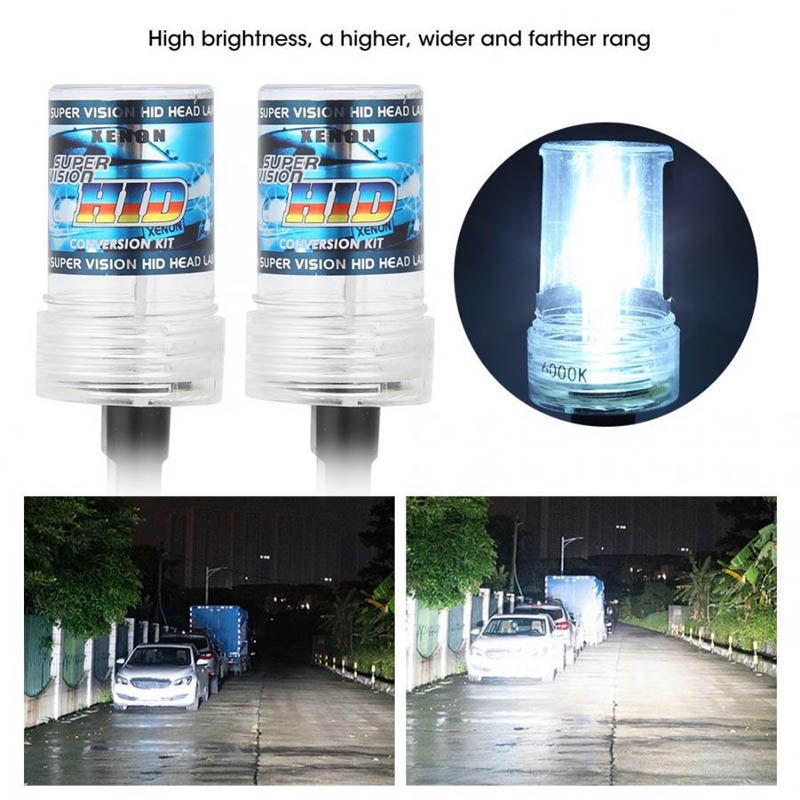 Bóng đèn pha ô tô Xenon 2X 55W H7 H11 H8 880 9005 Hb3 9006 Hb4 H1 Hid DC 12V Đèn sương mù Đèn pha tự động 3000k 6000k 12000k