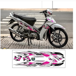 Tem sirius mẫu lửa + Tặng kèm logo SOUTHVIETNAM