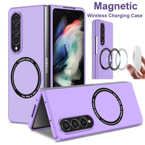 Ốp Sạc Không Dây Từ Tính Cho Samsung Galaxy Z Fold 7 4 Gấp 3 Vỏ Điện Thoại Bảo Vệ Chống Sốc Galaxy Z Fold 6 5 Ốp Hấp Phụ