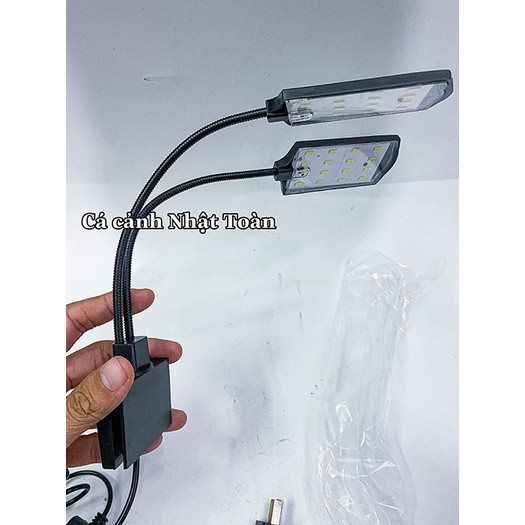 ĐÈN LED KẸP ĐÔI 1 BÊN BỂ CÁ CẢNH SIÊU SÁNG 12W KAOKUI KK X2
