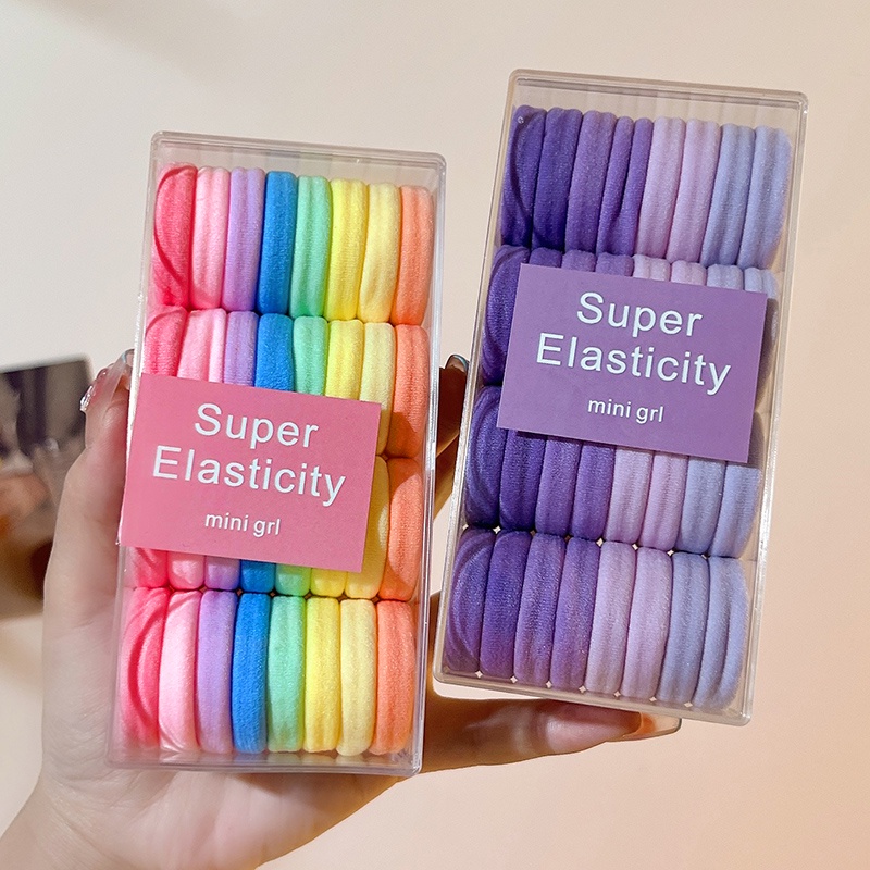 (COMBO 3 SET) DÂY BUỘC TÓC CHO BÉ GÁI, SET 32 DÂY CAO SU, CO GIÃN TỐT, Giữ Tóc Gọn Gàng Không Trơn Tuột