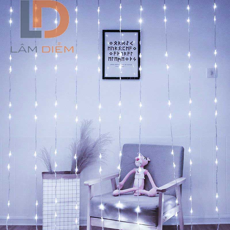 ĐÈN LED TRANG TRÍ DẠNG RÈM HIỆU ỨNG THÁC NƯỚC MÀN 3M X 2M CHỐNG NƯỚC ...