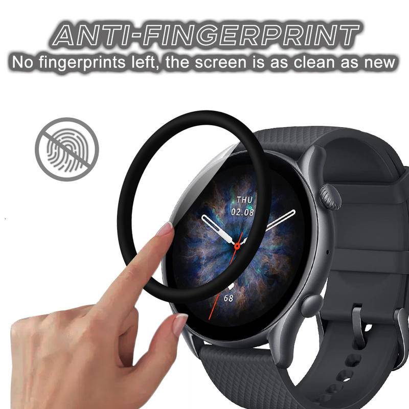 Kính Cường Lực Mềm Cho Huami Amazfit Bip 3 Pro U S GTS2 GTS2e GTS4 mini Bảo Vệ Màn Hình Đồng Hồ Phim Bảo Vệ Cho Huami Amazfit GTR2 GTR3 T-REX Pro Bảo Vệ