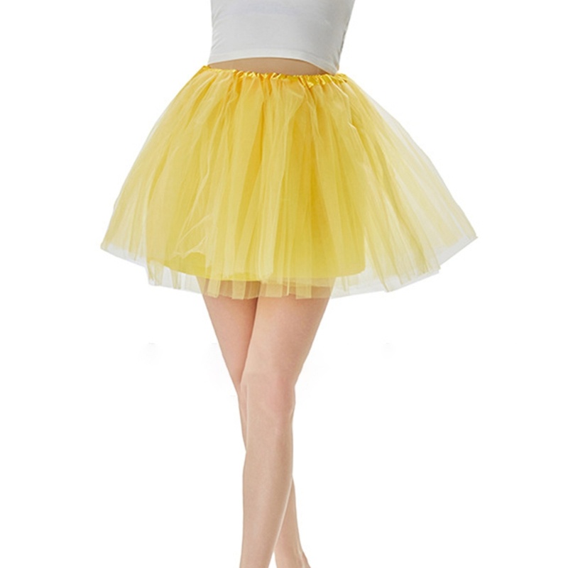 Da Nữ Co Giãn Váy Công Chúa Người Lớn 4 Lớp Váy Tutu Đảng Ballet Váy Mini
