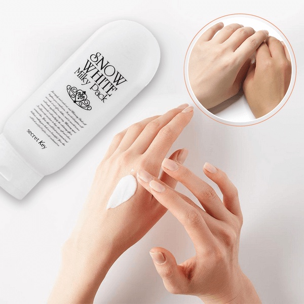 Kem ủ trắng toàn thân Secret Key Snow White Milky Pack 200g