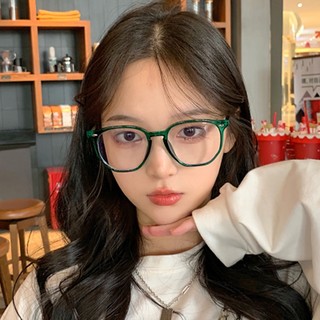 【 Ống kính có thể thay thế Kính mắt chống ánh sáng xanh Khung kính INS Thời trang Hàn Quốc Retro Ladies