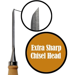 Bộ đục khắc gỗ chuyên nghiệp 12 chiếc Dao khắc sắc nét Dụng cụ chế biến gỗ có hộp đựng