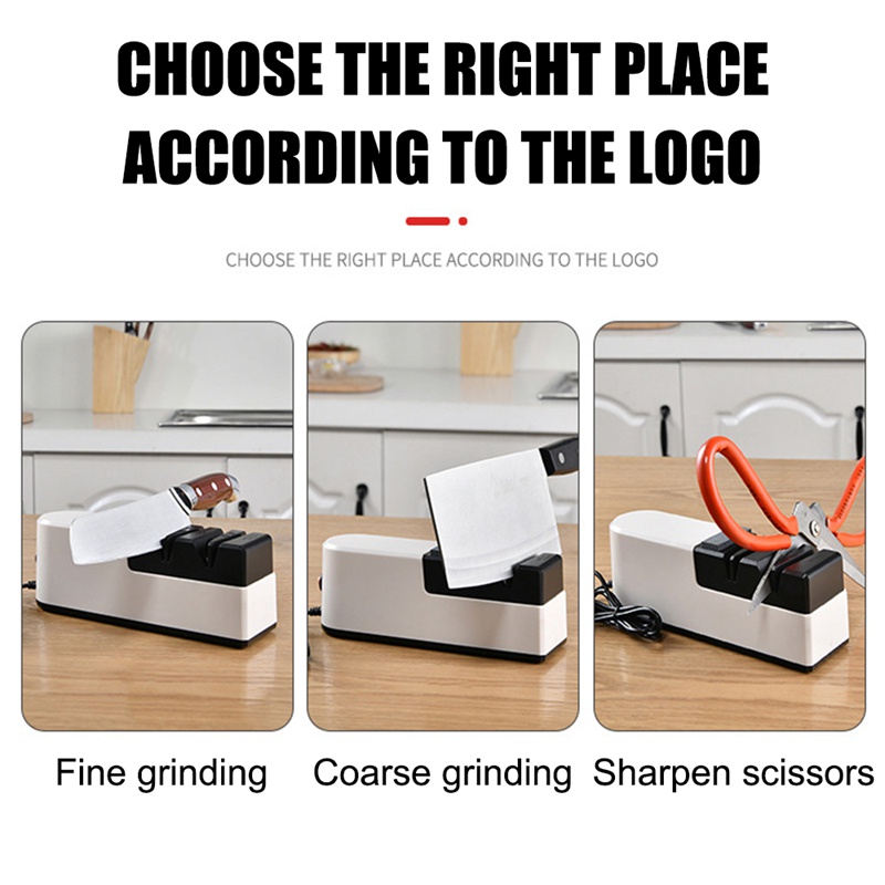 Dụng Cụ Mài Dao Kéo 3 Tầng Chạy Điện USB Nhanh Chóng Tùy Chỉnh Tiện Dụng Cho Gia Đình