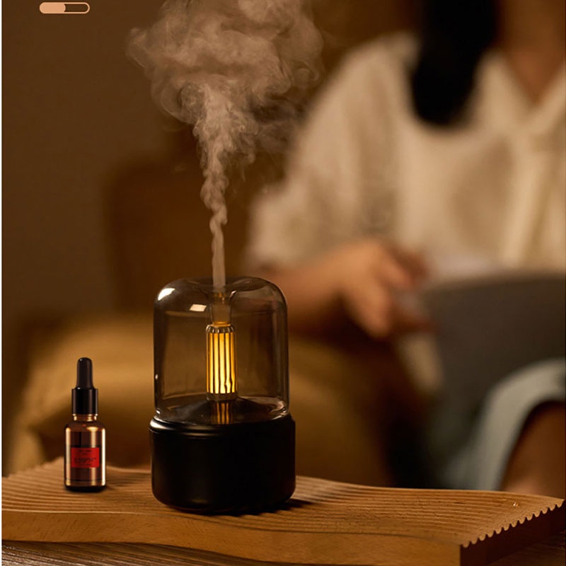 XIAOMI Máy Phun Sương Tạo Độ Ẩm Không Khí Có Đèn LED Ban Đêm 12 Tiếng Dung Tích 120ML