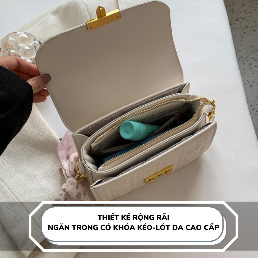 Túi Xách Nữ Đeo Chéo, Đeo Vai cao cấp phối nơ đi dự tiệc sang trọng hàng Quảng Châu Hara Túi Xách