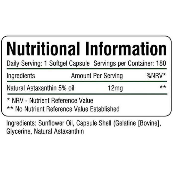 [Freeship] Nuu Natural Astaxanthin 12mg, Viên uống chỗng lão hóa, đẹp da, tăng cường miễn dịch - Chính hãng