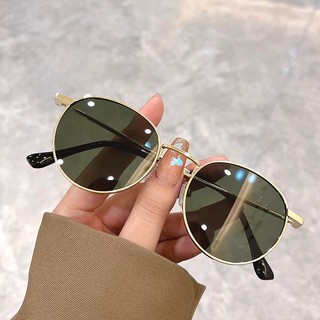 Mới Vintage Hàn Quốc Khung Tròn Kính Mát Nữ Nhiều Màu Hợp Thời Trang Nam Nữ Kính Mắt Hàng Đầu Cao Cấp Thương Hiệu Thiết Kế UV400 Sắc Thái