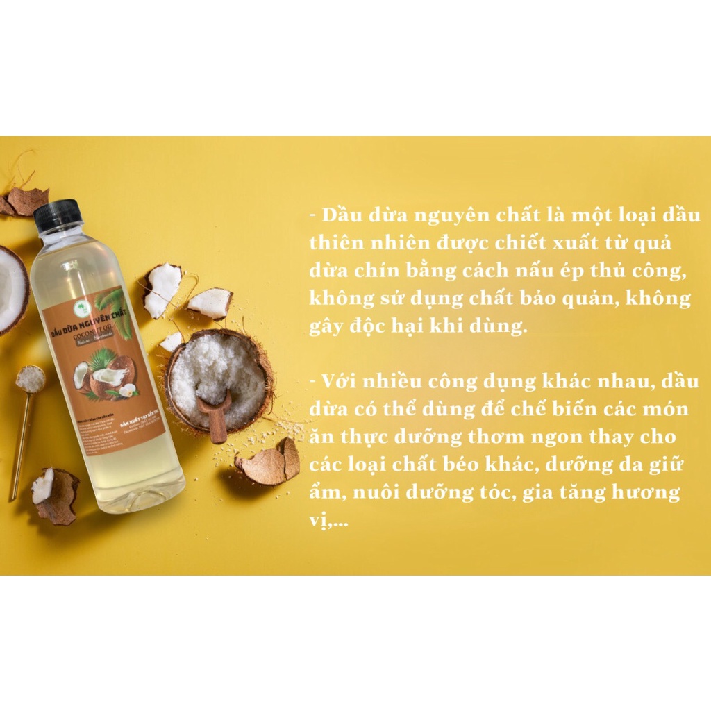 DẦU DỪA 100% NGUYÊN CHẤT