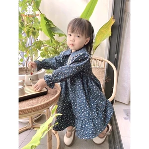Váy Thu Đông Bé Gái Hoa Nhung 3 Màu Dáng Dài Tiểu Thư Size 11-21kg Tiệm Nhà Bơ