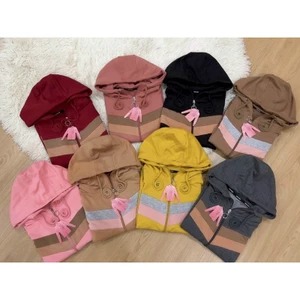 QUỲNH QUỲNH - Áo khoác nữ cotton phối màu xinh chống nắng 40-70kg