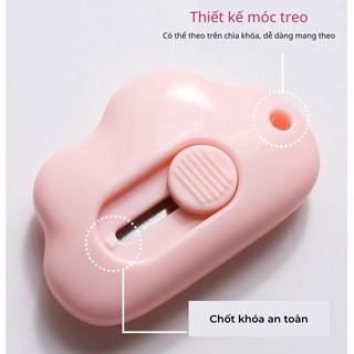 Dao Rọc Giấy Mini Hình Đám Mây Nhiều Màu Sắc Dễ Thương { H }