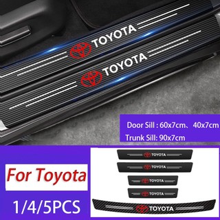 Sticker Sợi Carbon Dán Bảo Vệ Cửa Xe Hơi Chống Trầy Xước Cho Toyota Veloz 2022 GR Sport